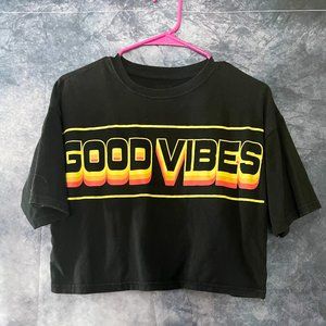 Good Vibes Cropped T-Shirt